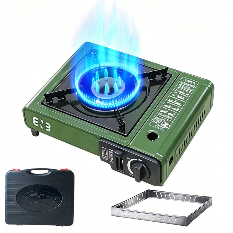 Camping Cooking Kit Box - Taşınabilir Bütan Ocak, Taşıma Çantası ve