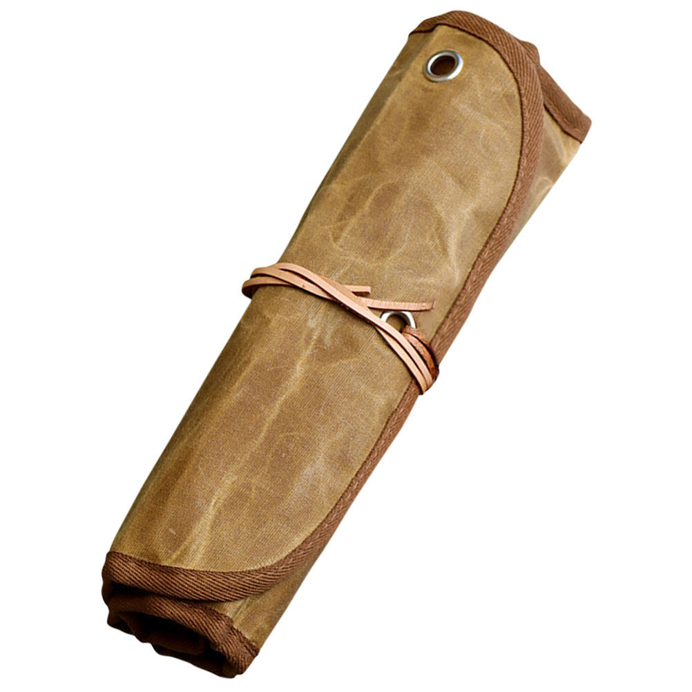 Camping Cooking Utensil Roll - Yüksek Kaliteli Kanvas Sofra Eşyaları Saklama