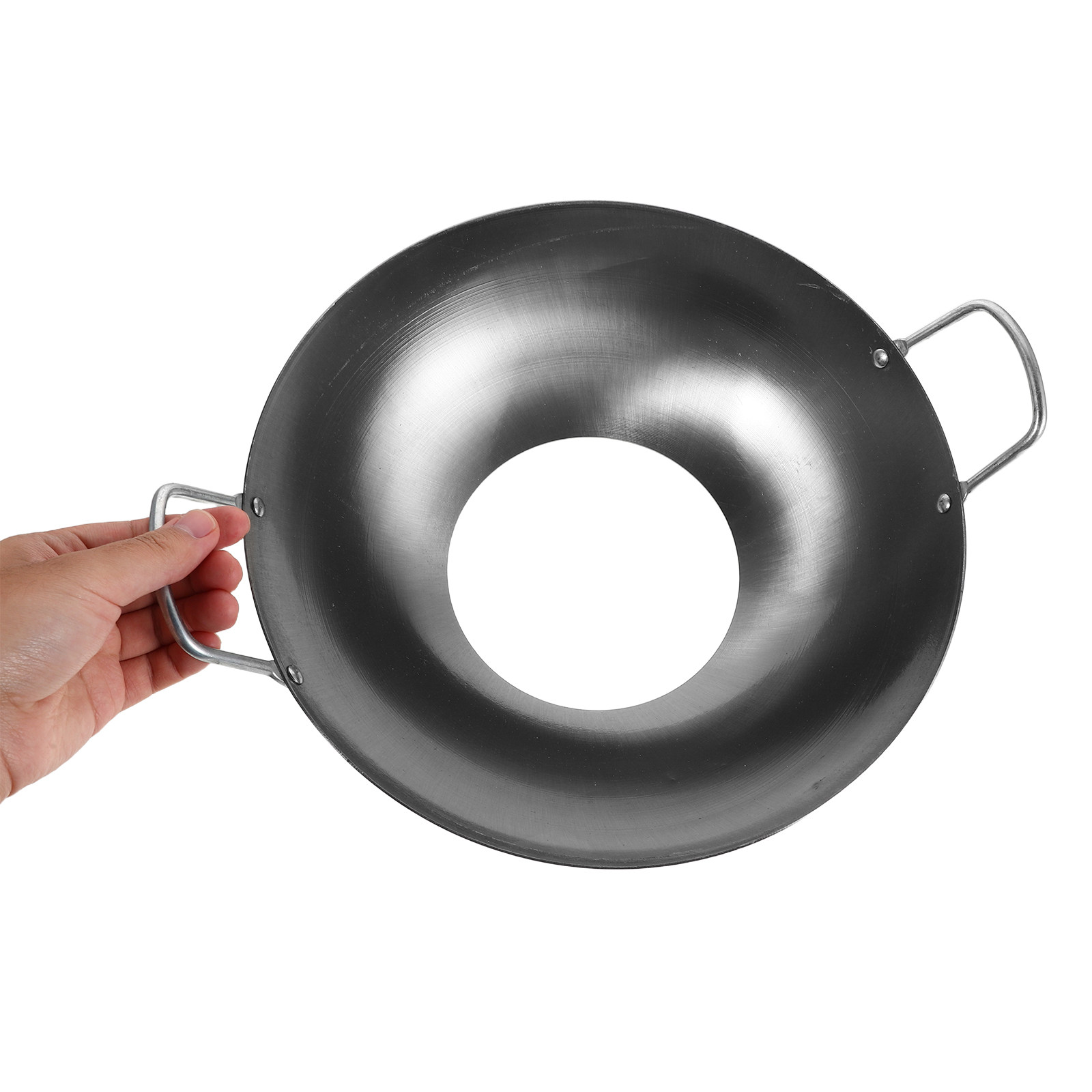 Camping Cooking Wok - Demir Wok Halkası Kaymaz Soba Rafı