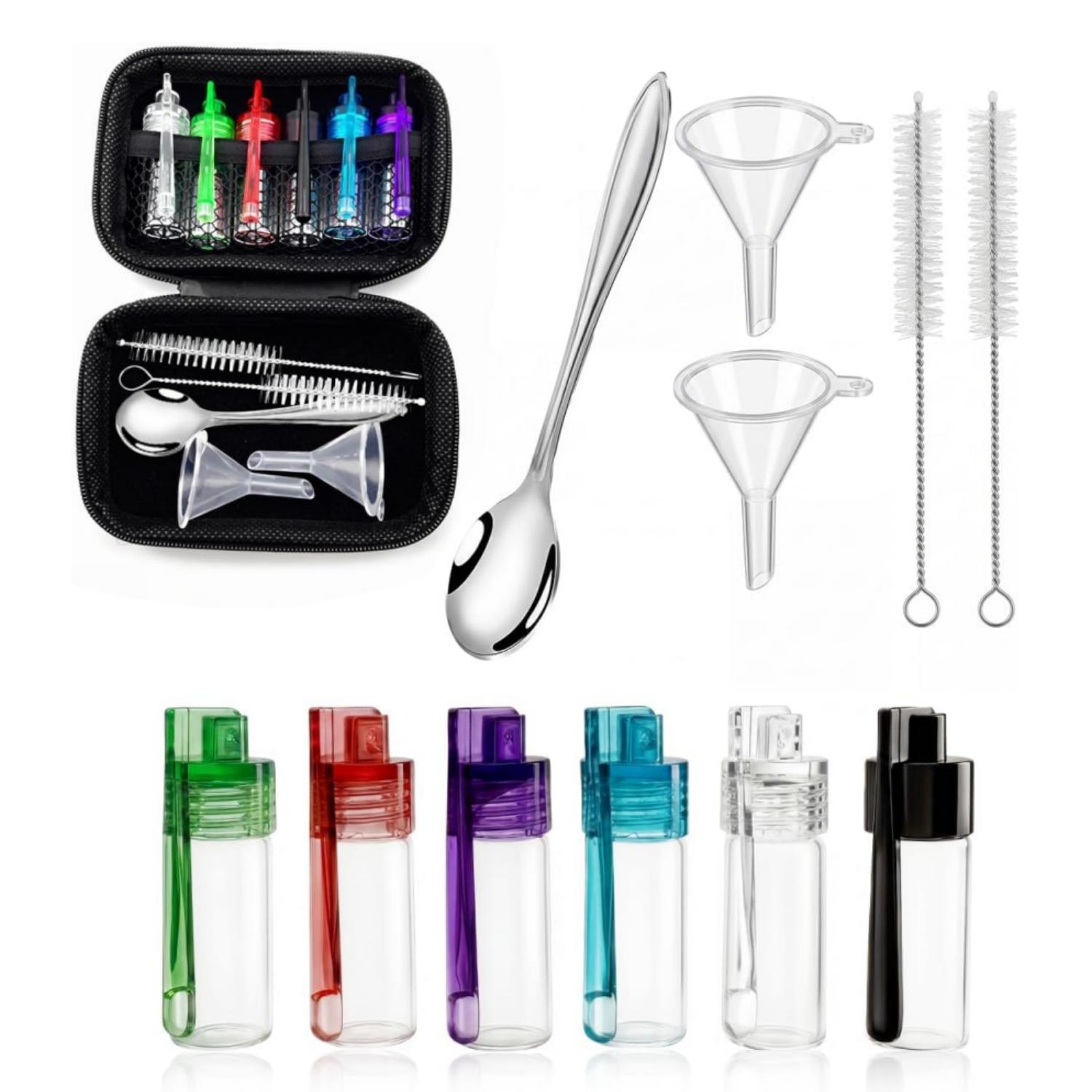 Camping Cooking Kit Box - 6 Parça Kaşıklı Seyahat Baharat Kapları,
