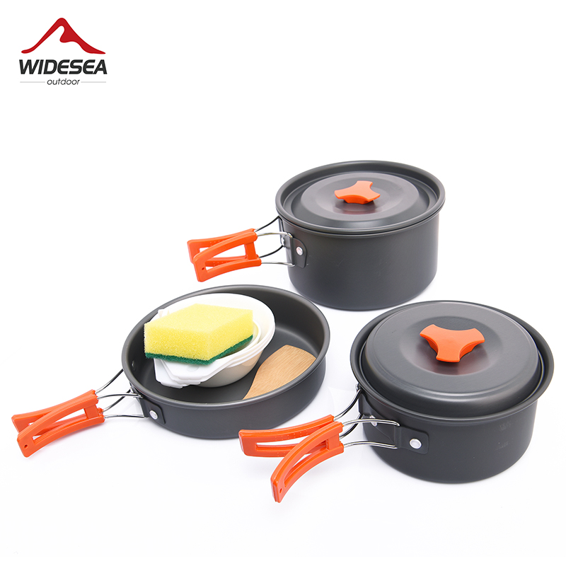 Camping Cooking Pan Set - Widesea kamp açık TENCERE SETİ sofra