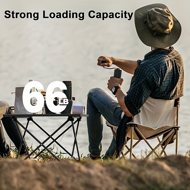 Camping Cooking Equipment - Taşınabilir Katlanabilir Kamp Yan Sehpası, Açık