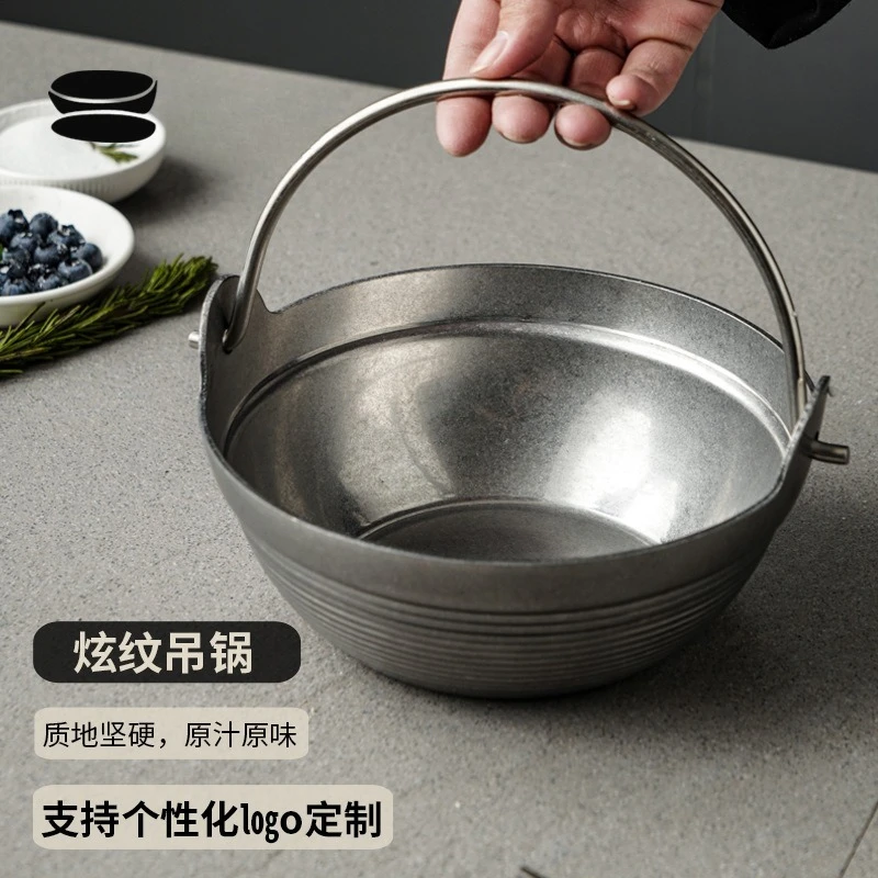Japanese Camping Cooking - Retro üç katmanlı çelik kamp küçük