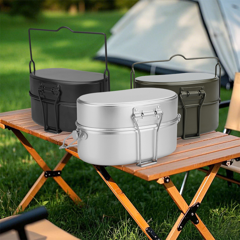 Camping Cooking Kit Box - Açık KampMessKit Çok Fonksiyonlu Uygun Boyut