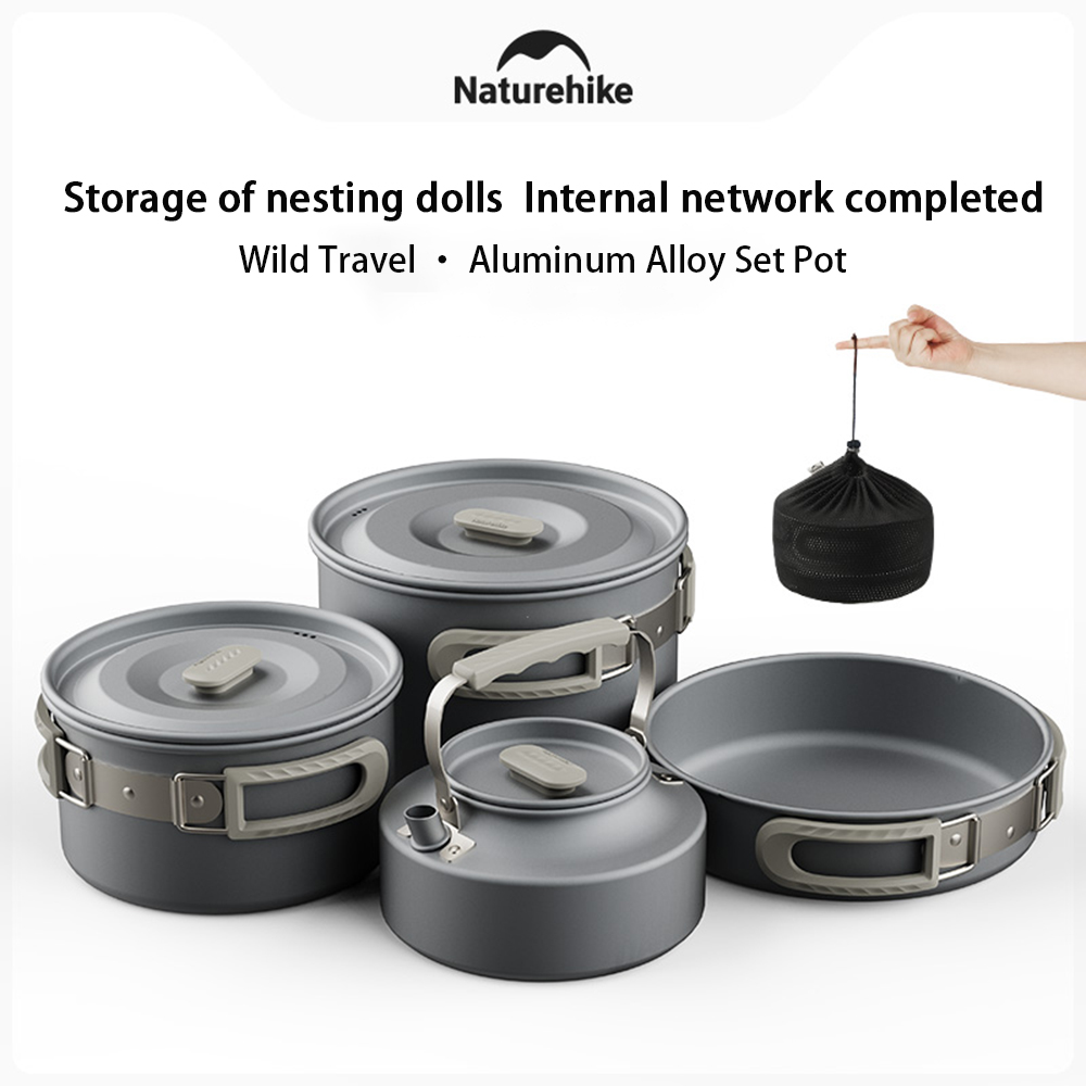 Camping Cooking Equipment - Naturehike Açık Pot Seti, Kamp Pişirme