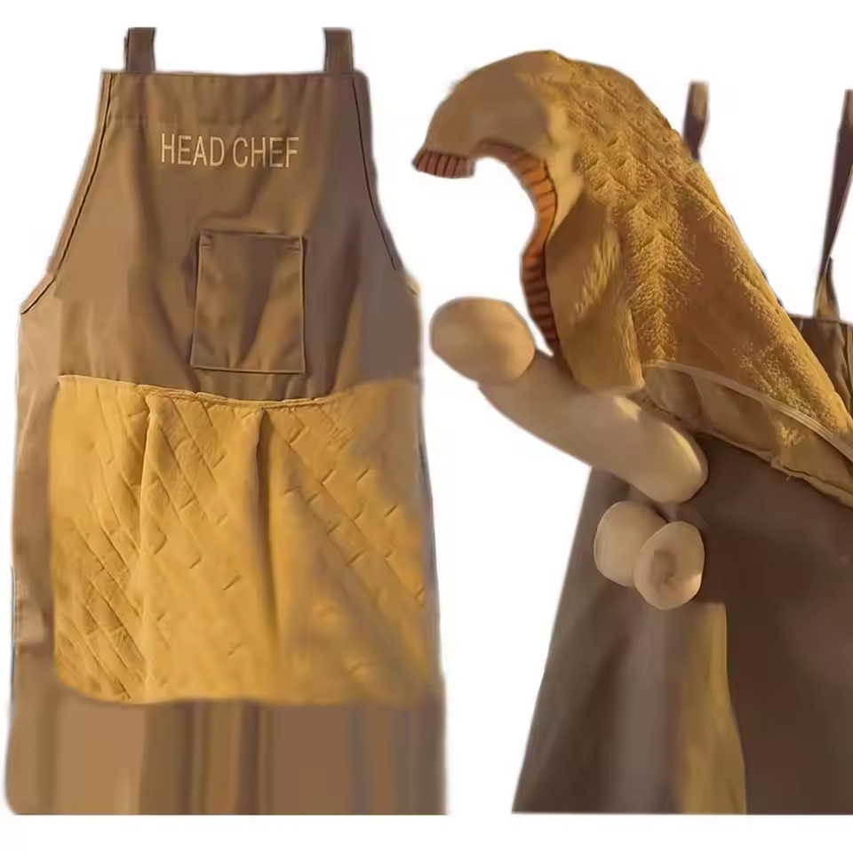 Camping Cooking Apron - YENİ Şefler Şakası Önlüğü Cepli Yaratıcı