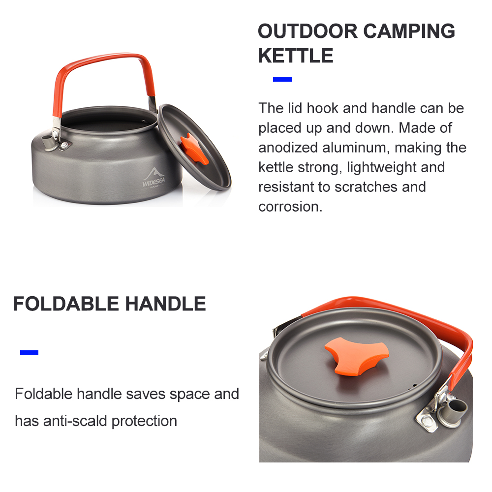 Widesea 1.1L 2L1.5L Kamp Su Is - Camping Cooking Pan Set incelemesi ve fiyatı