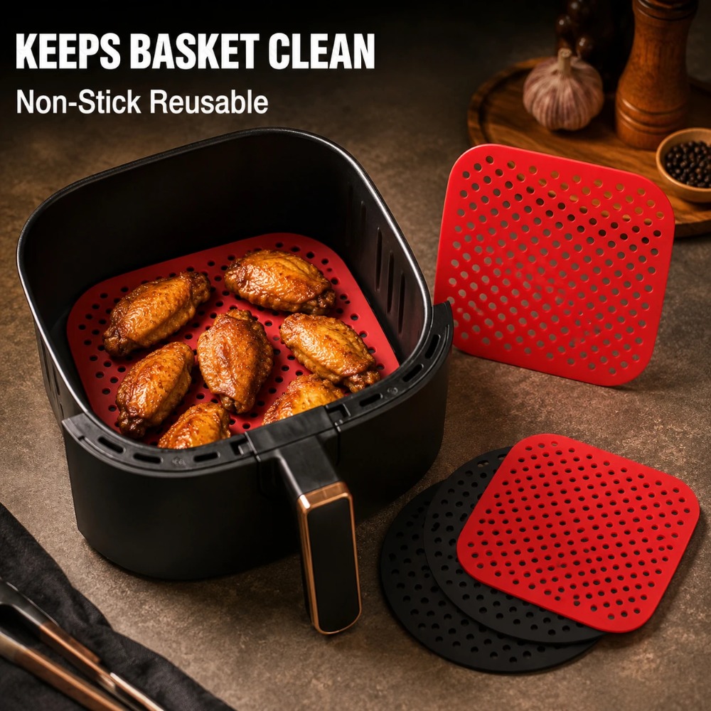 Yapışmaz Silikon Air Fryer Mat - Camping Cooking Mat incelemesi ve fiyatı