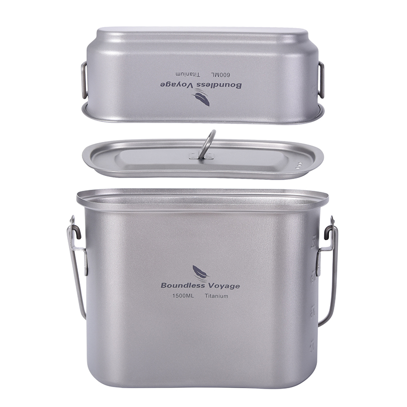 1.5L açık askeri kantin kamp y - Camping Cooking Kit Box incelemesi ve fiyatı