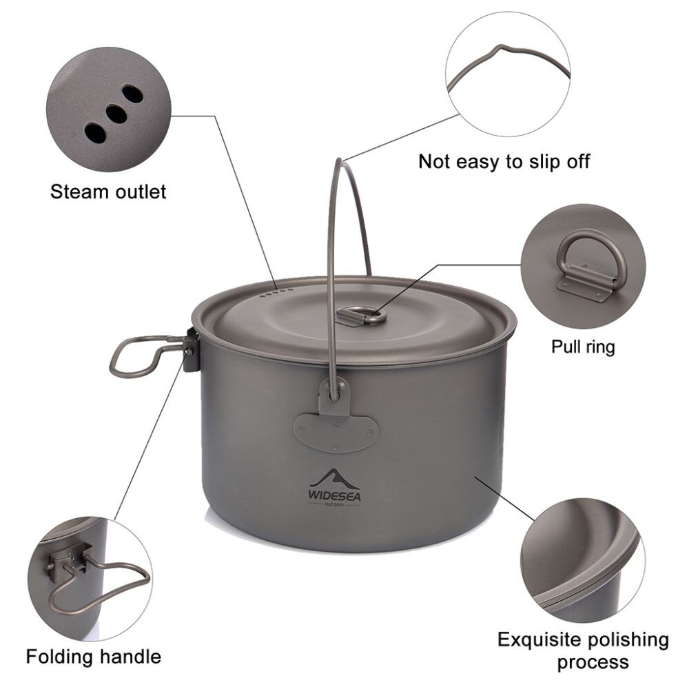 Widesea kamp sofra titanyum te - Camping Cooking Wok incelemesi ve fiyatı