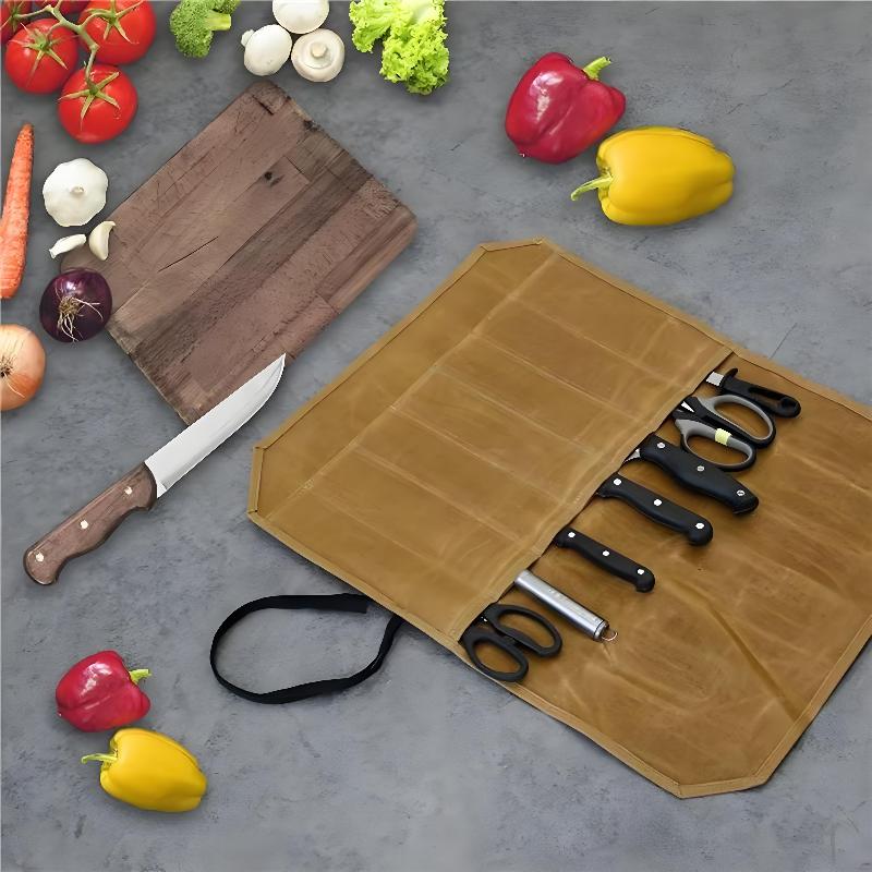 Mumlu Kanvas Şef Bıçağı Çantas - Camping Cooking Rack incelemesi ve fiyatı