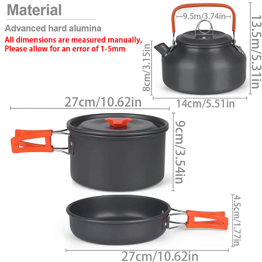 1 adet/1 takım Kamp Tencere Se - Camping Cooking Pan Set incelemesi ve fiyatı