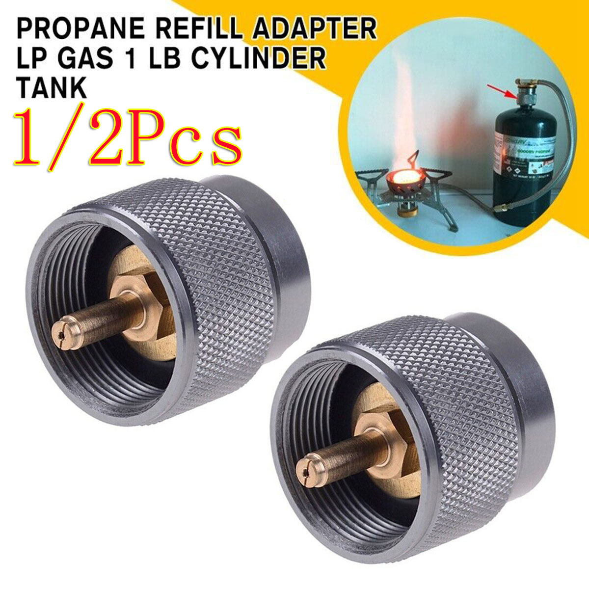 1/2 adet gaz sobası dolum adap - Camping Cooking Gas Canister incelemesi ve fiyatı