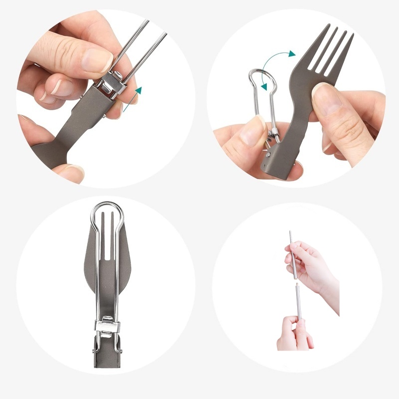 Titanyum Katlanabilir Gereç Se - Camping Cooking Survival incelemesi ve fiyatı