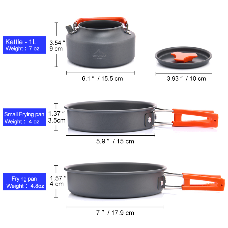 Widesea kamp açık TENCERE SETİ - Camping Cooking Pan Set incelemesi ve fiyatı
