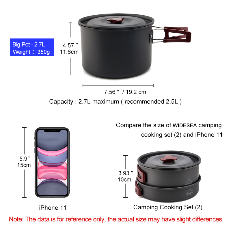 Widesea kamp TENCERE SETİ açık - Camping Cooking Kit Box incelemesi ve fiyatı
