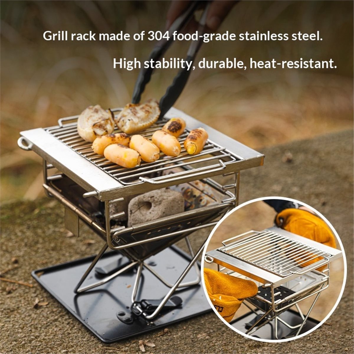 M10K Açık Hava Kamp Katlanır I - Camp Grill Portable Folding incelemesi ve fiyatı