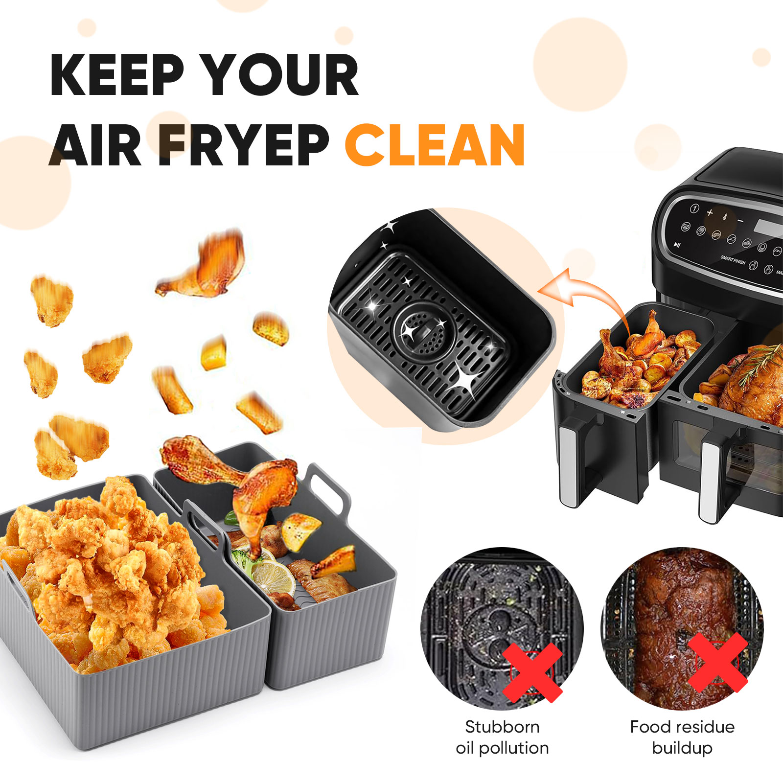 2 adet Set Silikon Hava Fritöz - Camping Cooking Mat incelemesi ve fiyatı