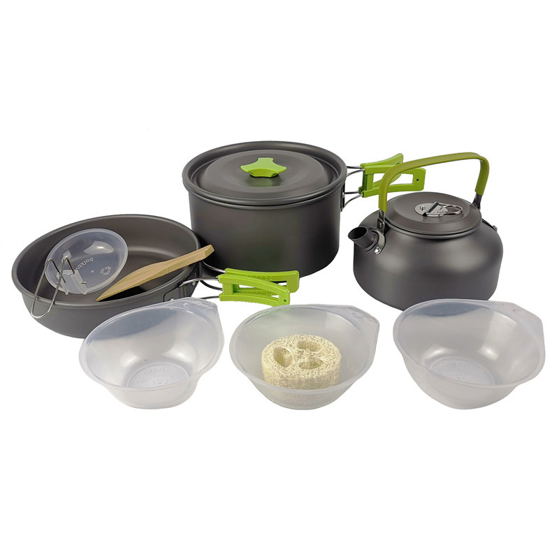 Açık Kamp TENCERE SETİ Alüminy - Camping Cooking Kit Box incelemesi ve fiyatı